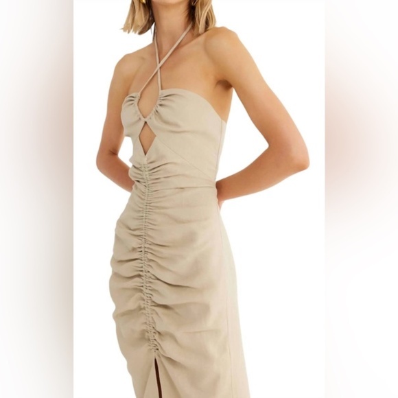 Rumer Estelle Halter Maxi Dress Size M - Picture 7 of 15